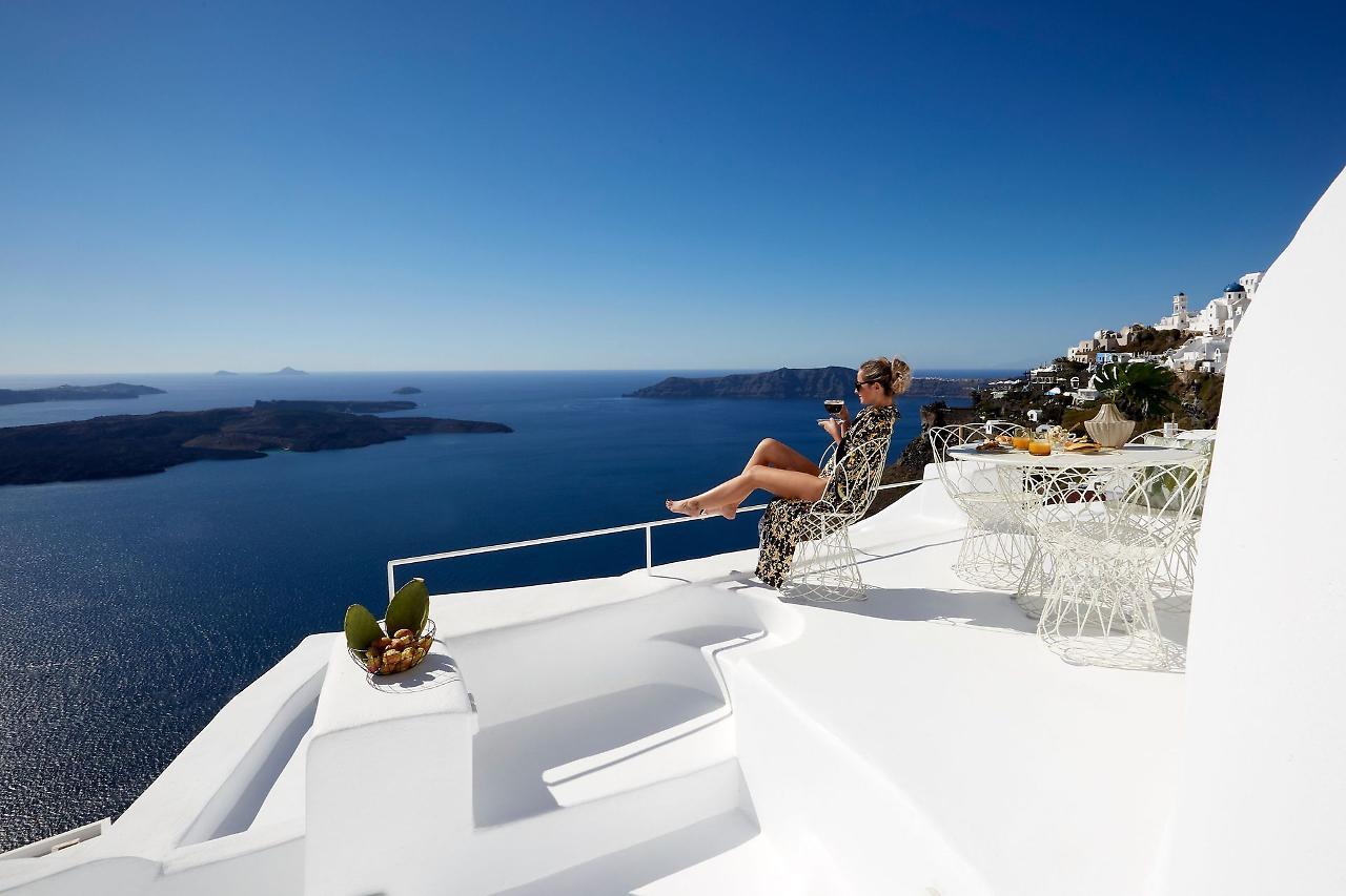 Gitsa Cliff Luxury Villa Imerovigli  Exterior foto
